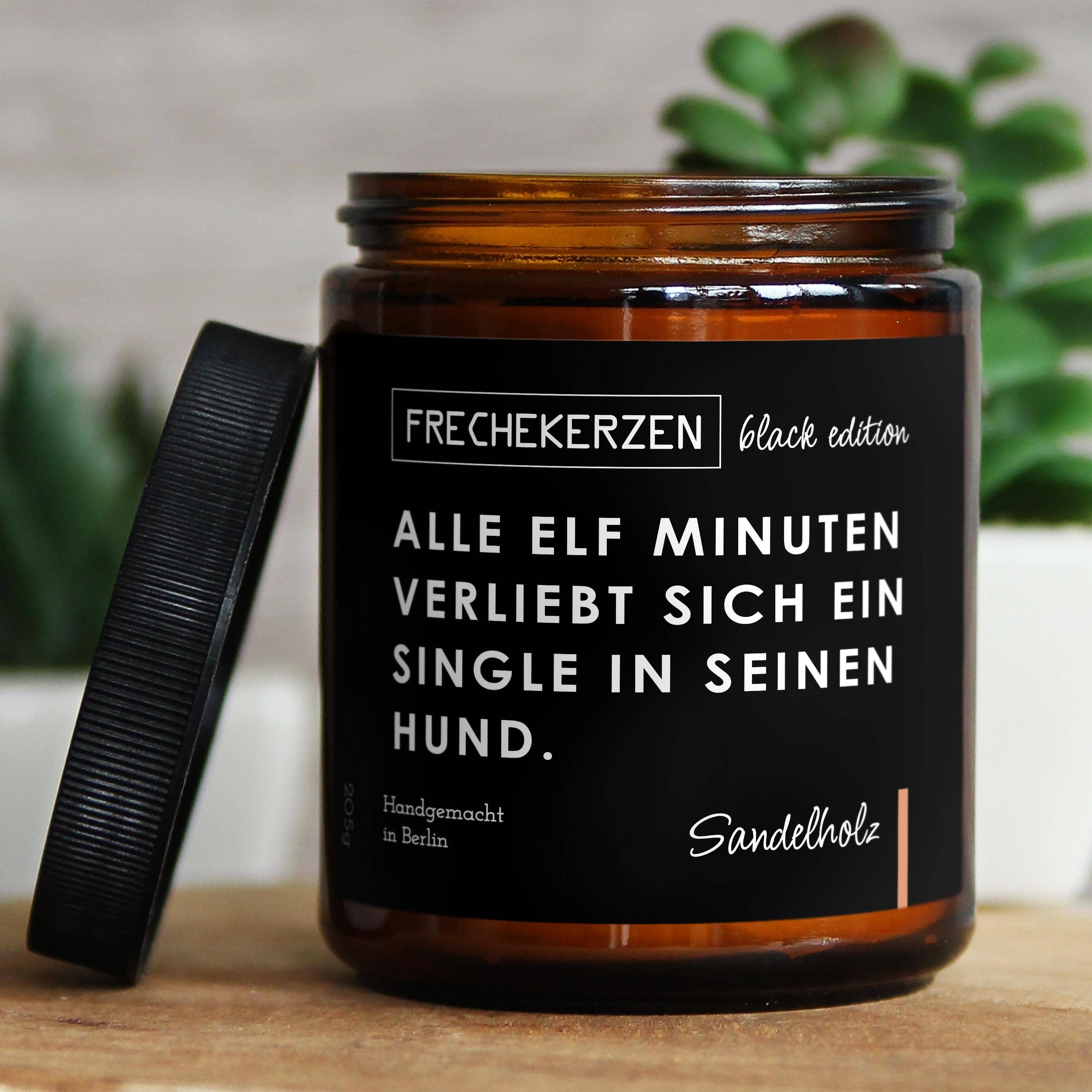 Duftkerze | Alle elf Minuten verliebt sich in Single in seinen Hund